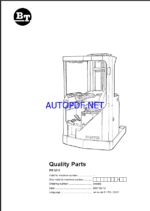 BT RR M16 Reach Truck Quality Parts Manual