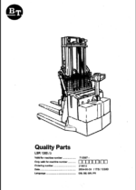 BT LSR1200-3 Stand-In Stacker Quality Parts Manual