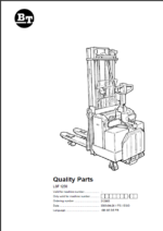 BT LSF1250 Pedestrian Stacker Quality Parts Manual