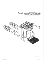 BT LPE200, LPE220, LPE250 Electric Pallet Truck Repair Manual
