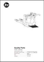 BT LPE200 Electric Pallet Truck Quality Parts Manual