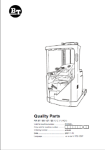 BT RR B7, B8, E7, E8C-ACi Reach Truck Quality Parts Manual