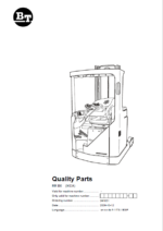 BT RR B6 Reach Truck Quality Parts Manual