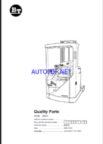 BT RR B2 Reach Truck Quality Parts Manual