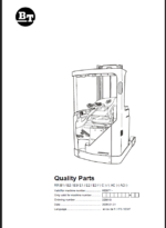 BT RR B1, B2, B3, E1, E2, E3-CAC-ACi Reach Truck Quality Parts Manual