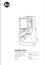 BT RR B1, B2, B3, E1, E2, E3C, 15AC, ACi Reach Truck Quality Parts Manual
