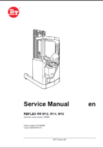 BT REFLEX RR M12, M14, M16 Reach Truck Master Service Manual