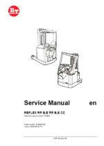 BT Reflex RR B,E RR B,E CC Reach Truck Master Service Manual