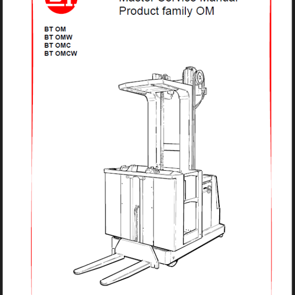 BT OM, OMW, OMC, OMCW Order Picker Quality Parts Manual