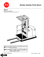 BT OE35 Electric Counterbalanced Order Selector Quality Parts Manual