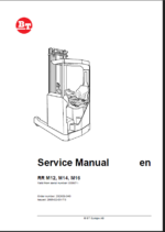BT RR M12, M14, M16 Reach Truck Master Service Manual