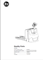 BT LWE250 Electric Pallet Truck Quality Parts Manual