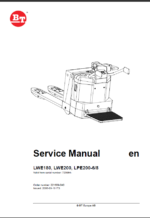BT LWE180, LWE200, LPE200-6, LPE200-8 Electric Pallet Truck Master Service Manual