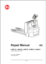 BT LWE140, LWE160, LWE180, LWE200, LWE250 Electric Pallet Truck Repair Manual