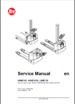 BT HWE100, HWE100S, LWE130 Electric Pallet Truck Master Service Manual