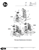 BT CSX20, CSX30, CSX40, WSX30, WSX40, WRX30 Pedestrian Stacker Master Service Manual