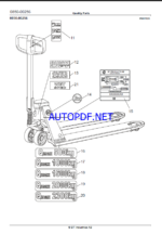 BT L23 STD, L23O, L23QX, L23Q, L23U, L23 UQX, L23 UX, L23 P, L23 QP, L23 WS, L23 UO, L23 UQ, L23X Electric Pallet Truck Quality Parts Manual (2925000-)