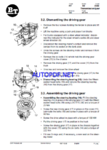 BT RT Series Reach Truck Master Service Manual