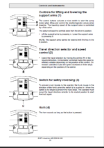 BT LSF1250, LSF1250-8, LSF1600 Pedestrian Stacker Operators Manual