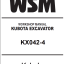 Kubota KX042-4 Excavator Workshop Manual