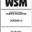 Kubota KX040-4 Excavator Workshop Manual
