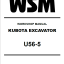 Kubota U56-5 Excavator Workshop Manual