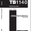Takeuchi TB1140 Hydraulic Excavator Operators Manual (AN2E003)