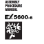 EX5600-6 ASSEMBLY PROCEDURE MANUAL 2022