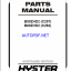 Hyster B80ZHD2 (C257) B60ZHD2 (C262) Forklift Parts Manual
