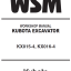Kubota KX015-4 KX016-4 Excavator Workshop Manual