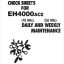 EH4000AC2 DAILY AND WEEKLY MAINTENANCE CHECK SHEETS