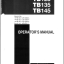 Takeuchi TB125, TB135, TB145 Compact Excavator Operators Manual (AG4E017)