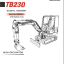 Takeuchi TB230 Mini Excavator Operators Manual (AE8EN916)