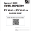EX1200-7 OPERATOR'S QUICK VISUAL INSPECTION CHECK SHEETS (BACKHOE FRONT)