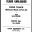 Clark Carloader Fork Truck CL-1698 Maintenance Manual and Parts List (CL1698)