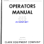 Clark CH60, CH70, CH80, CHY60, CHY70, CHY80, CF60, CF70, CF80, CFY60, CFY70, CFY80 Forklift Operators Manual (O-131-1)