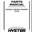 Hyster E30HSD3, E35HSD3, E40HSD3 (C219) Forklift Parts Manual