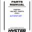 Hyster H30, H35FT, H40FTS (F001) Forklift Parts Manual