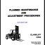 Clark Clarklift C500 Perkins Diesel Forklift Powered Planned Maintenance and Adjustment Procedures Manual (PMA534)