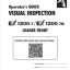 EX1200-7 OPERATOR'S QUICK VISUAL INSPECTION CHECK SHEETS (LOADER FRONT)