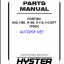 Hyster H80, H90, H100, H110, H120FT (P005) Forklift Parts Manual