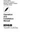 Kohler Series S340 Automatic Transfer Bypass, Isolation 150-800 Amps Operation and Installation Manual (tp5448)