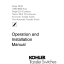 Kohler Series S3450 1000-4000 Amp Single-Coil Contactor Nema 3R, 12 Enclosures Operation and Installation Manual (tp5089)