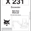 Bobcat 231 Excavator Service Manual (6720496) (SN 508911001-508911999)