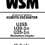 Kubota U20-3α U25-3α Excavator U25S Code No.97899-61490 Mechanism Chapter Workshop Manual