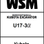 Kubota U17-3α Excavator Workshop Manual