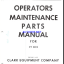 Clark CY40B Forklift Operators and Maintenance Manual (O-234)