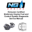 NG Engine Emission Certified Stationary Engine Fuel and Control System Diagnostic Service Manual (tp6717)