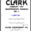 Clark Yardlift 20 No1 Maintenance Manual
