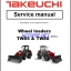 Takeuchi TW65, TW80 Series 2 Wheel Loader Service Manual